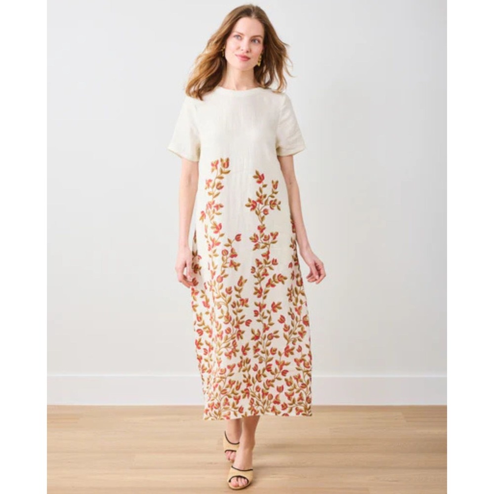 Printfresh Pencil‎ + Paper Co Linen Dress size XL Floral